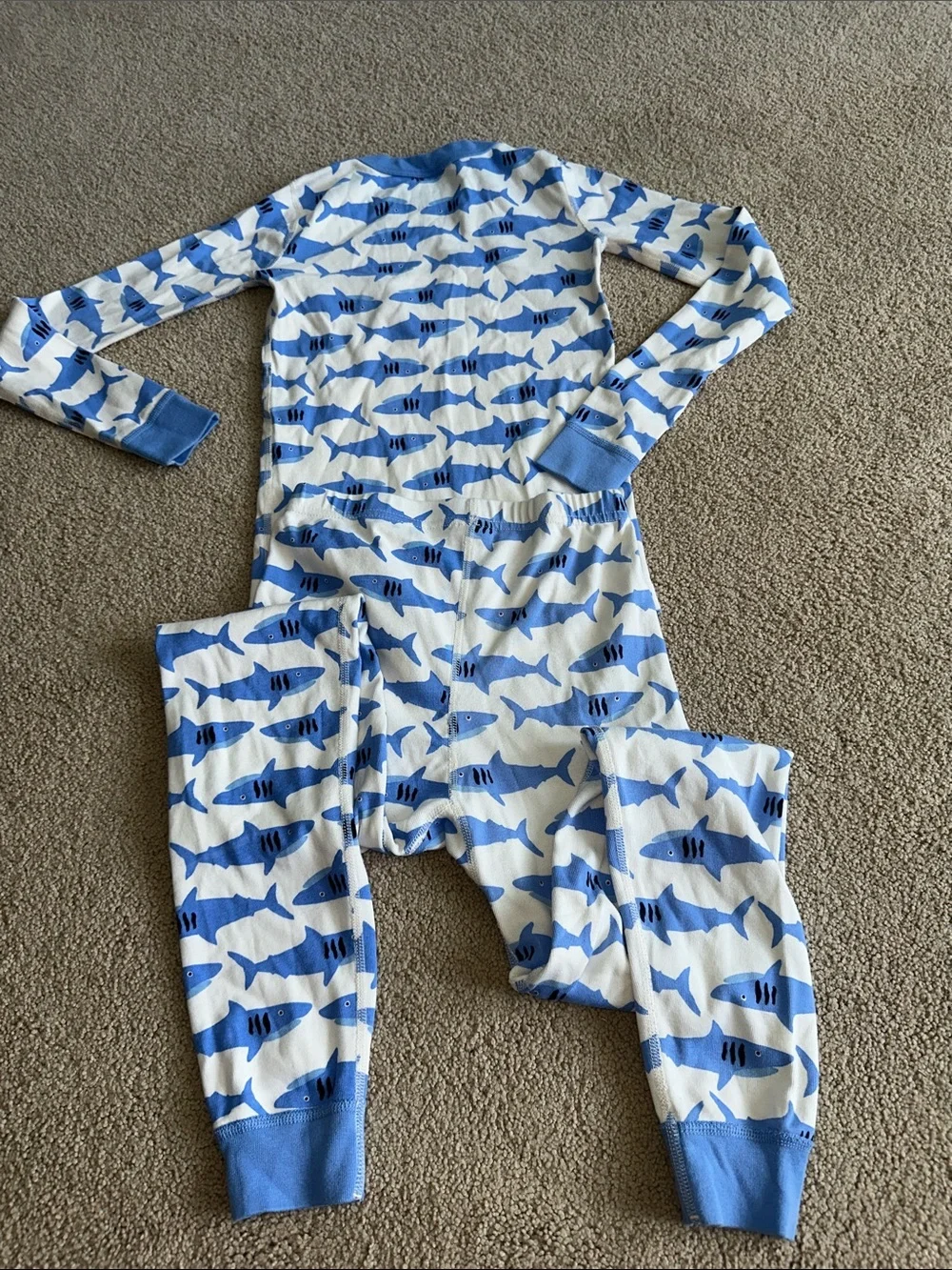Hanna Andersson shark print pajamas